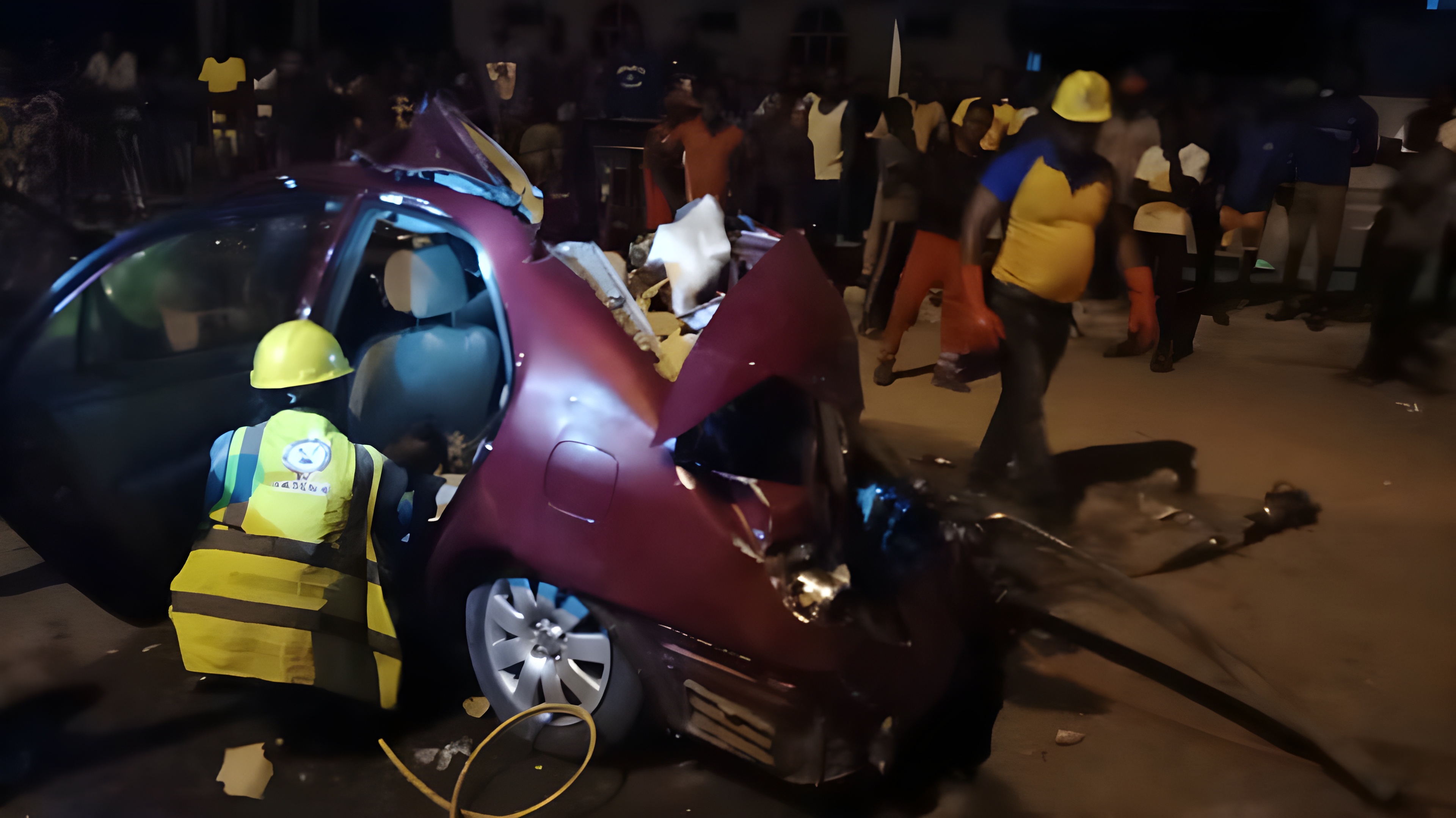 Village in total darkness